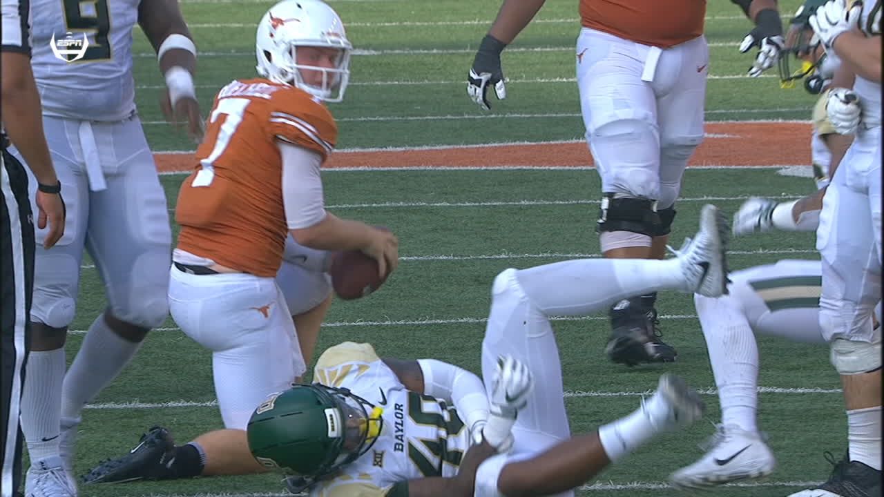 Baylor De Carted Off Field With Arm Injury Espn Video