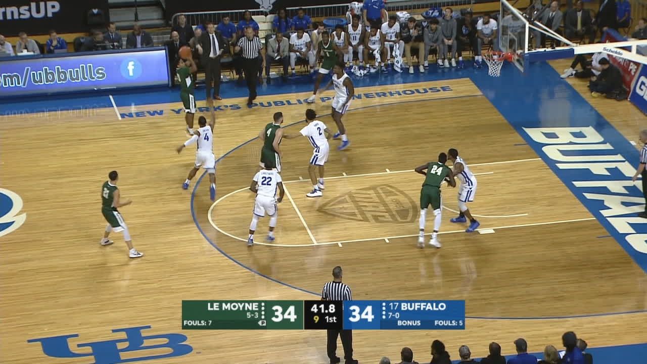 Jennings Hits 3 Pointer For Le Moyne Espn Video
