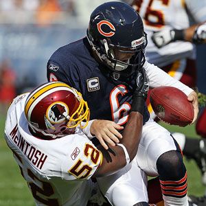 O-line hurting as Bears, Cutler face NFL's top defense