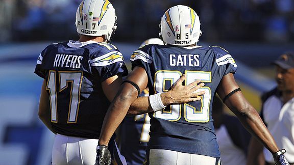 Antonio Gates and Philip Rivers have heated exchange on sidelines during  Chiefs game