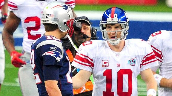Tom Brady, Eli Manning set to author fifth chapter in head-to-head matchup  - ESPN - New England Patriots Blog- ESPN