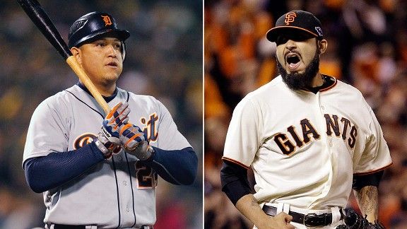 When Sergio Romo and Miguel Cabrera met in the World Series