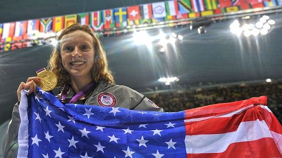 Katie Ledecky Throws First Pitch at Nationals Game