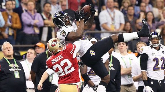 No. 2: Feb. 3, 2013 – Ravens 34, 49ers 31 (Super Bowl XLVII)