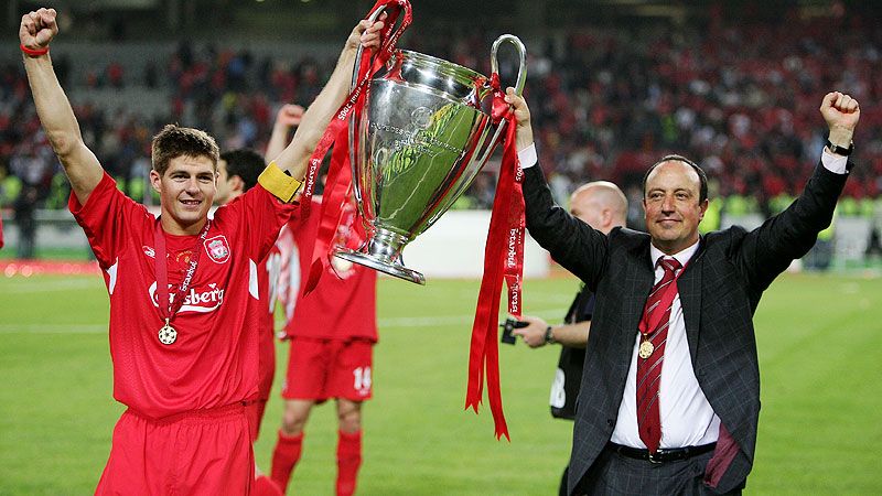 Milan celebrated at UCL half-time v Liverpool