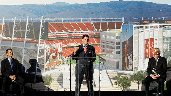 Outside the headquarters of the San Francisco 49ers, on Wednesday Mar. 3,  2011, in Santa Clara, Ca., where things may become even quieter if the  labor battle between the players union and