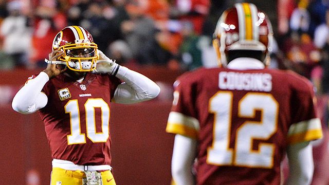 Washington Redskins quarterback Robert Griffin III (10) sprints