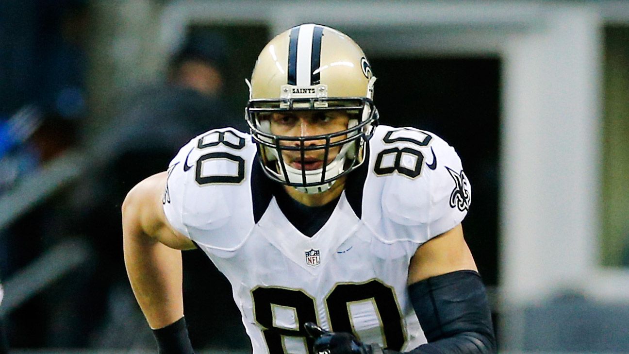 New Orleans Saints - Jimmy Graham and Jonathan Vilma Check out more photos  from today's practice: ->