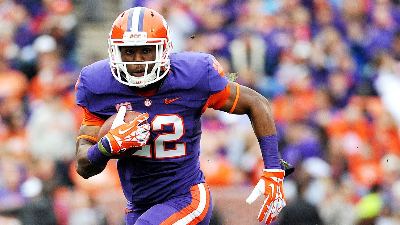 Will Clemson Tigers Have Another 1000 Yard Running Back 2014 Acc Blog Espn 