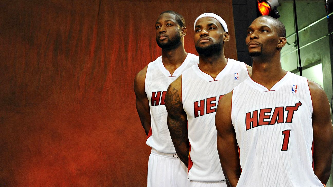 Miami Heat Stars Dwayne Wade, Chris Bosh and Lebron James Host