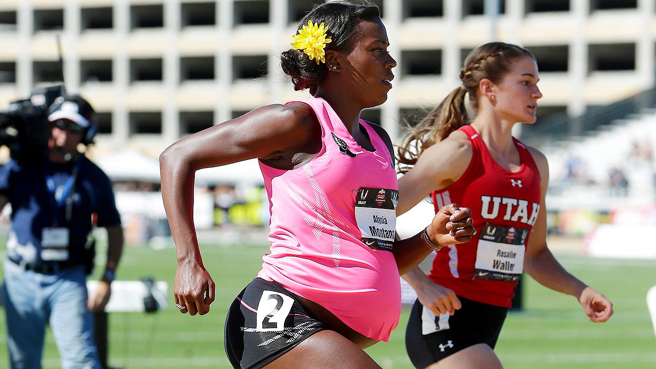 pregnant woman running marathon