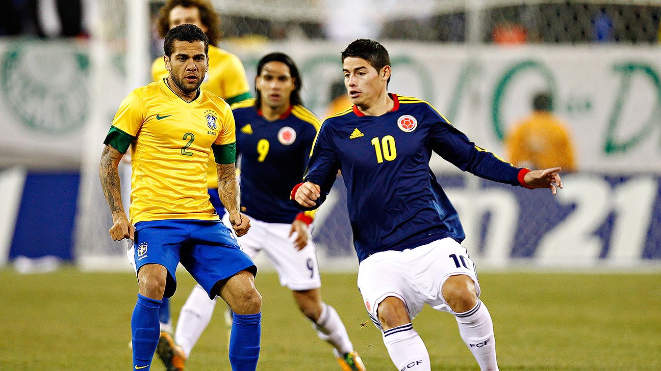 Brazil's streak vs. Colombia at stake