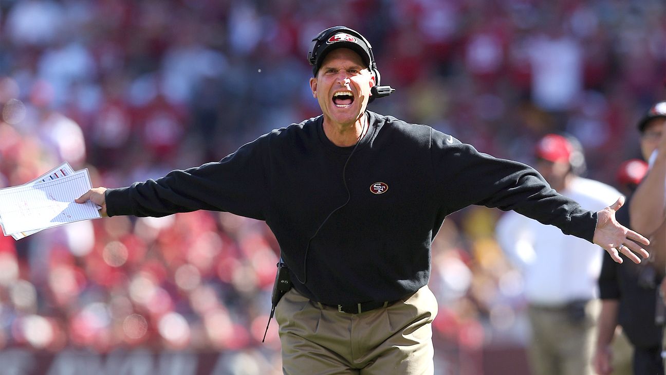 NFL - Jim Harbaugh, Bill Belichick and modern coaches eschew style in  clothing - ESPN