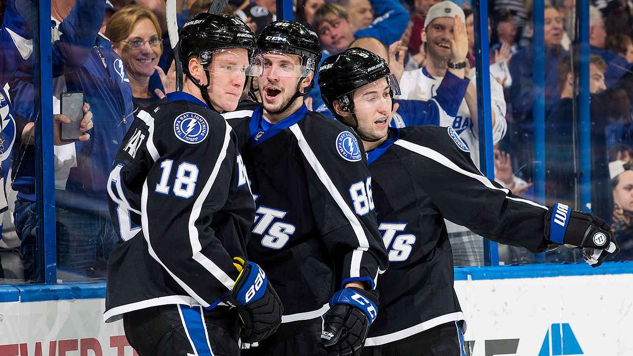 Tampa Bay's Triplets Line a rare dynamic unit in today's playoffs - Cross  Checks Blog- ESPN