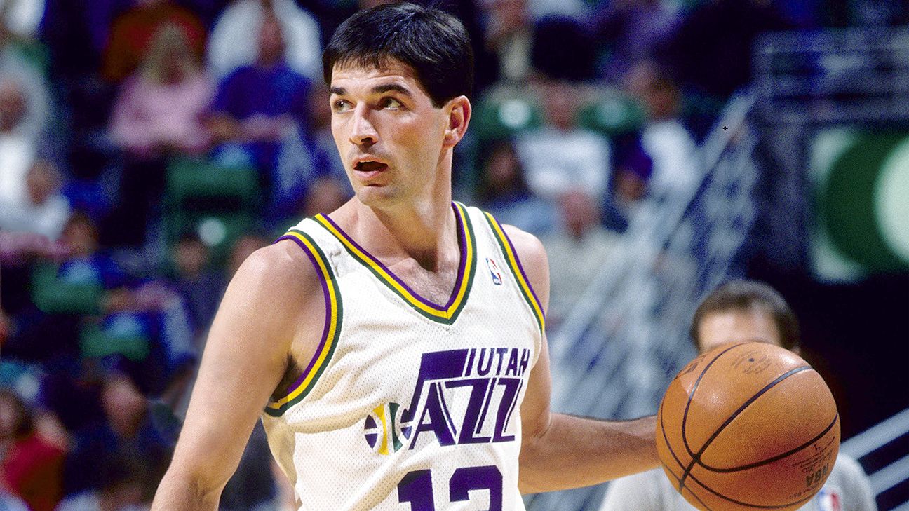 The Utah Jazz hosted members of the 1997 Finals team -- including John Stoc...