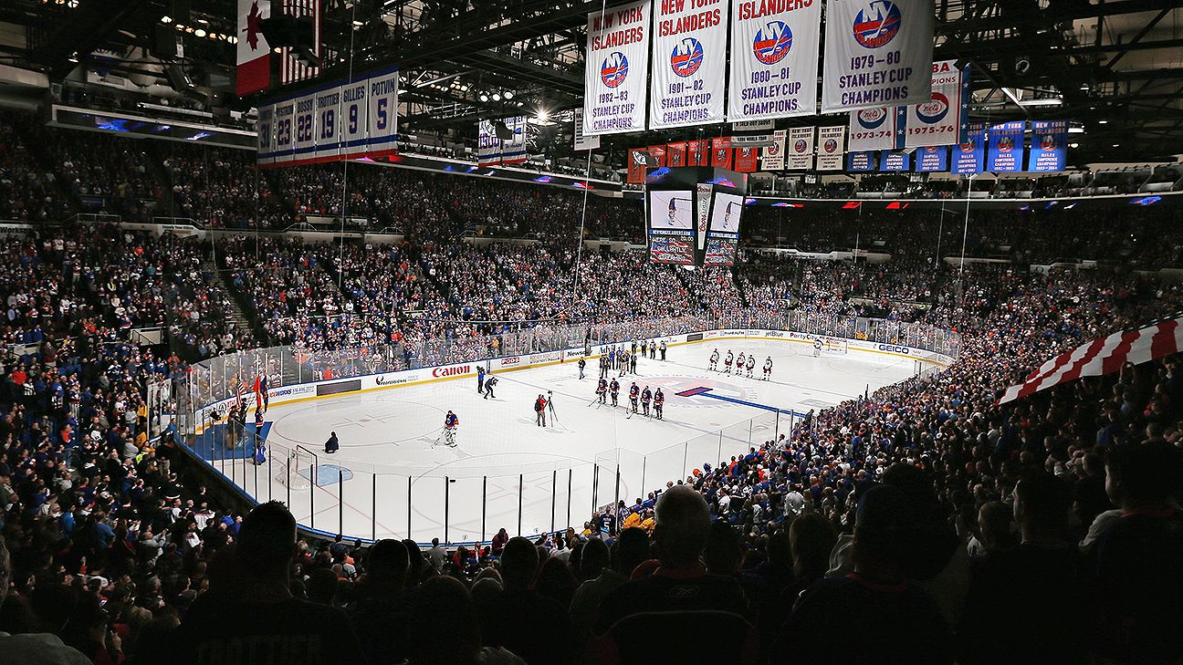 Vintage NY Islanders Nassau Coliseum Shirt – Mike Bossy – Size 2XL & Small – Gildan