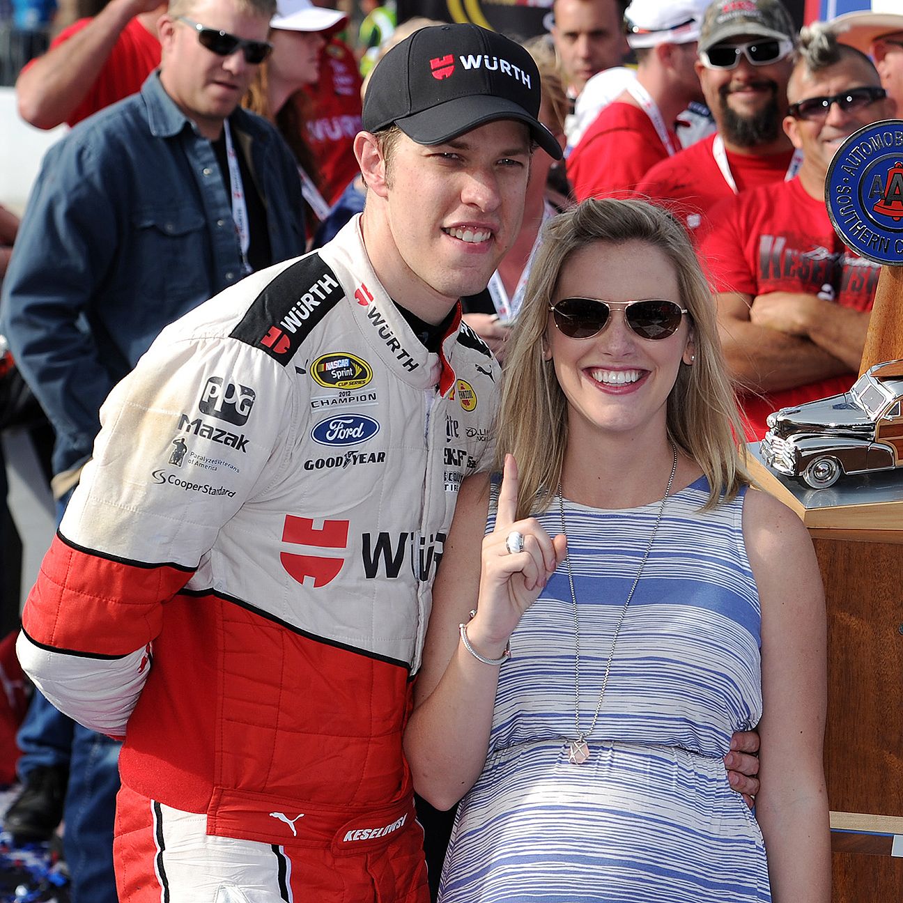 Brad Keselowski, girlfriend celebrate daughter's birth