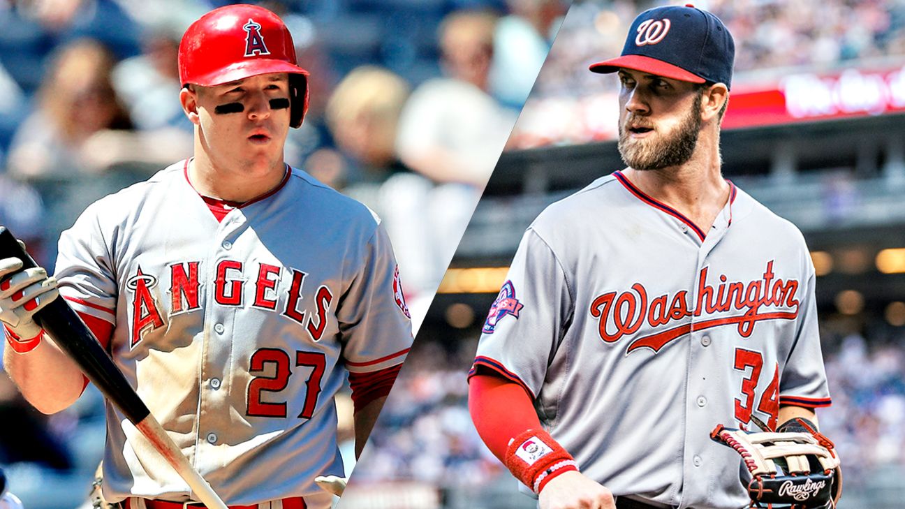 Why Bryce Harper is eclipsing Mike Trout Fantasy Baseball ESPN