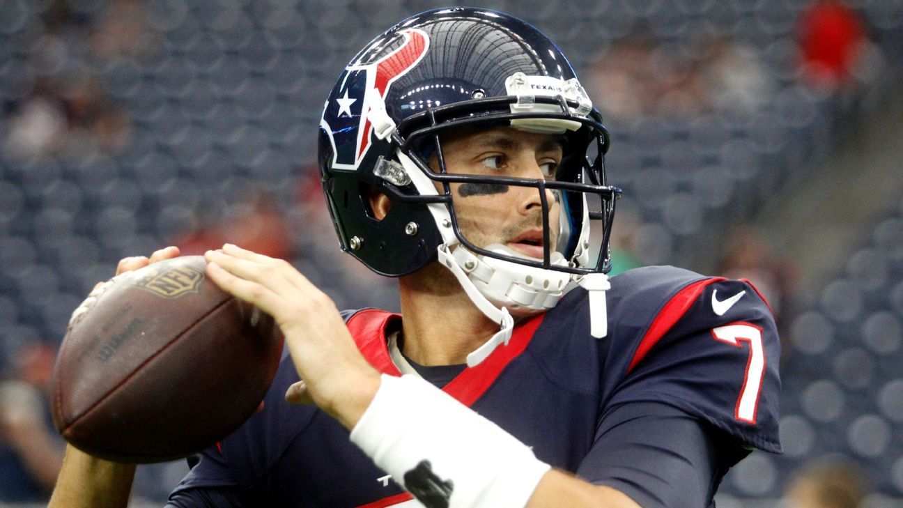 NFL on ESPN on X: Friends catching up Texans QB Brian Hoyer