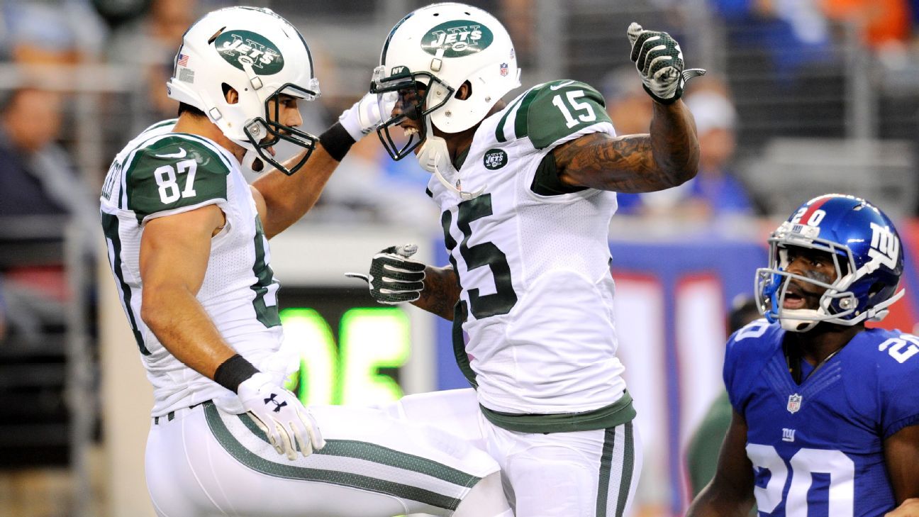 New York Jets wide receivers Eric Decker and Brandon Marshall