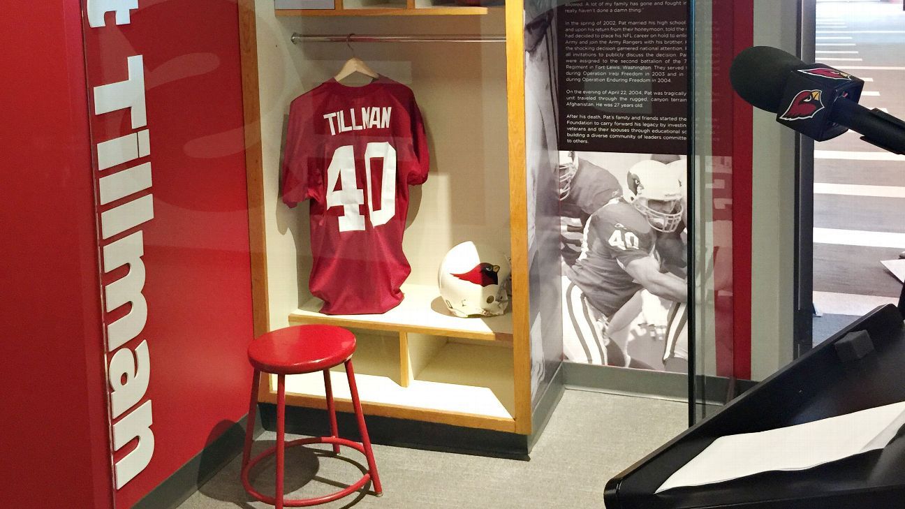 Arizona Cardinals unveil Pat Tillman memorial on 14th anniversary ...