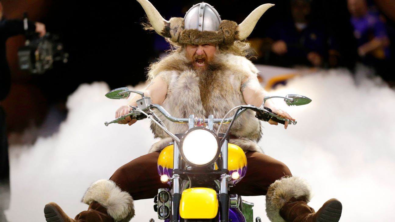 Viktor the Viking is one of the Minnesota Vikings mascots