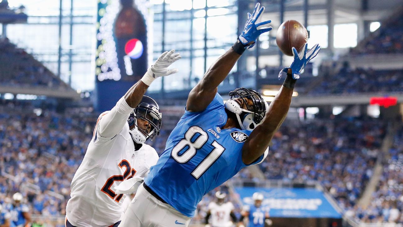 Calvin Johnson of Detroit Lions does not plan to stop post-touchdown dunk  celebration - ESPN