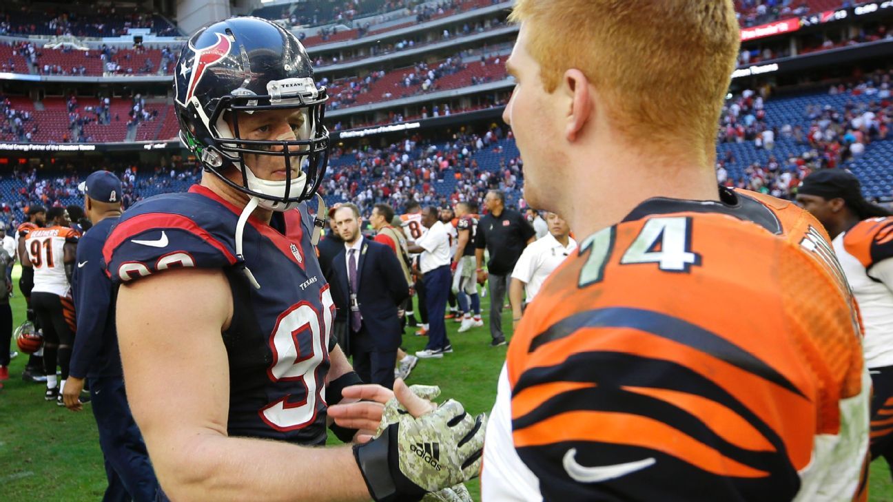 Andy Dalton says his reaction to J.J. Watt's comment 'wasn't warran.. -  ABC7 New York