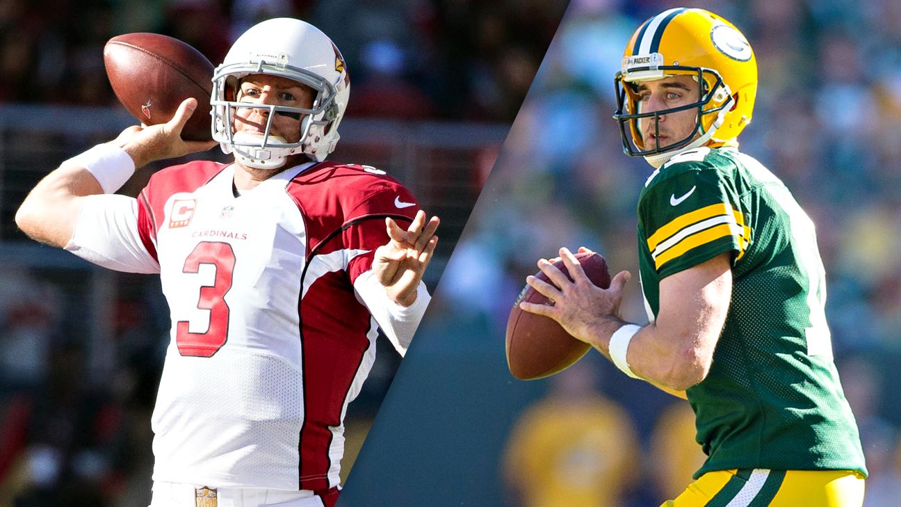 Carson Palmer and Aaron Rodgers rank among NFL's top deepball passers