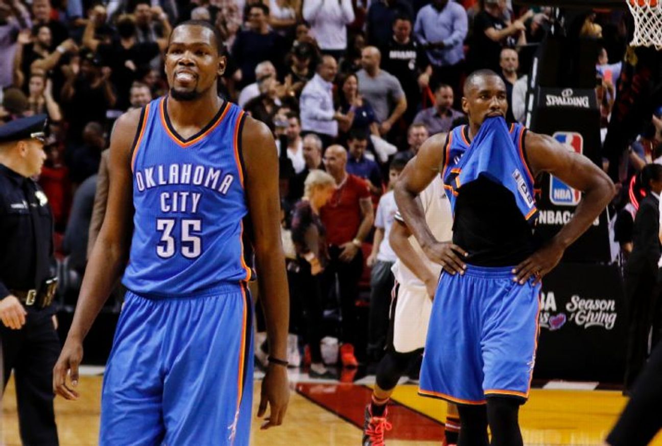 Oklahoma City Thunder to rest Kevin Durant, Serge Ibaka vs. Detroit Pistons