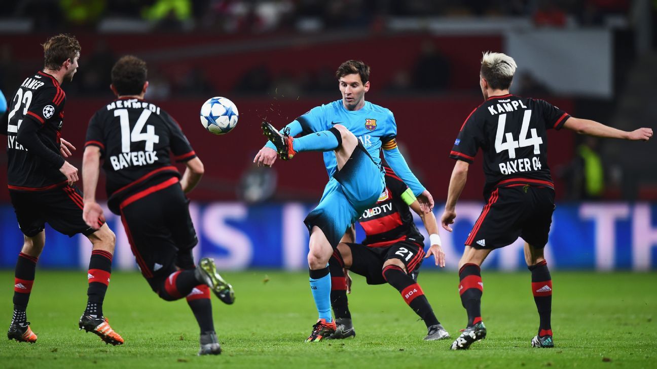 Bayer Leverkusen Vs Barcelona Football Match Report December 9 15 Espn