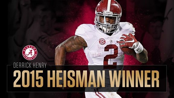 Alabama RB and Heisman winner Derrick Henry headed to the NFL