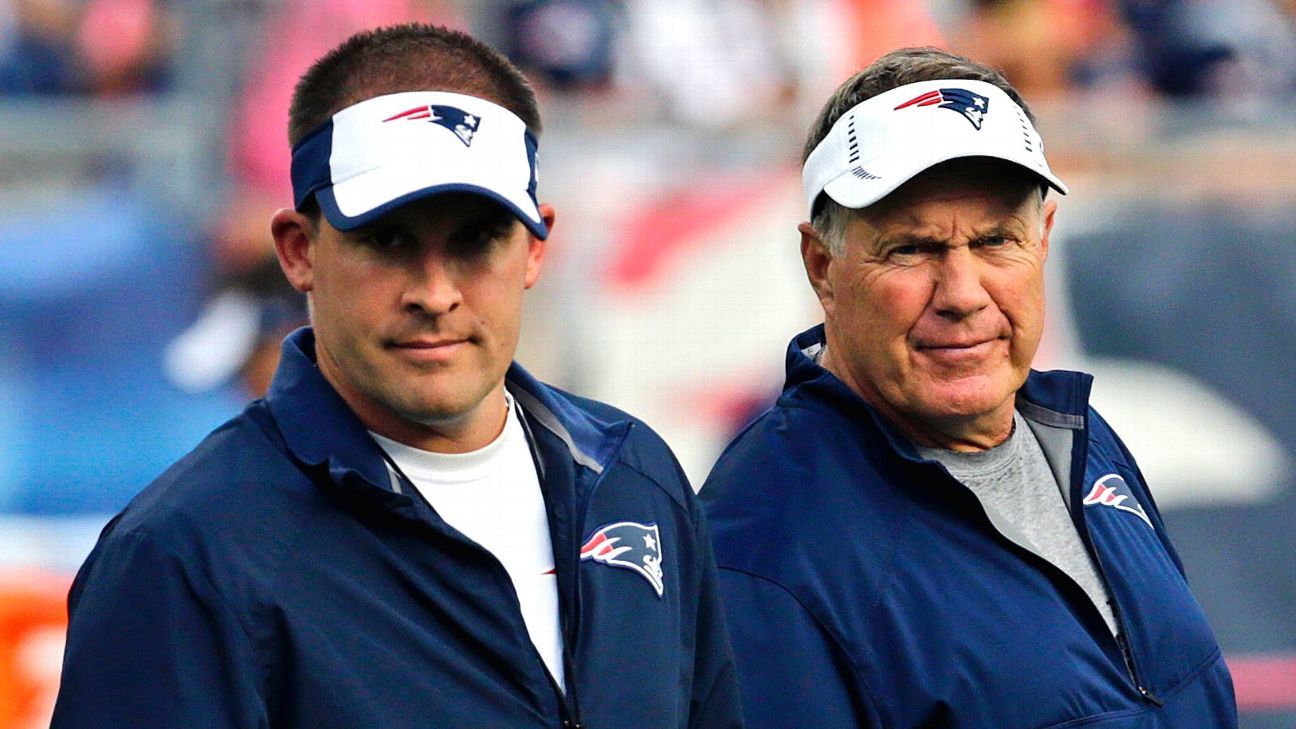 Bill Belichick and New England Patriots' coaching staff attend Boston