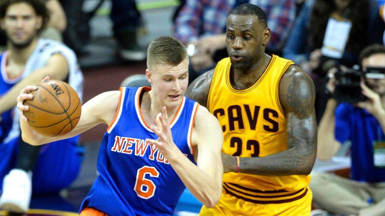 New York Knicks rookie Kristaps Porzingis fourth in jersey sales this  season - ESPN