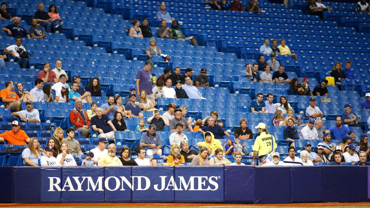 Tampa Bay Rays close off upper deck, trim capacity at Tropicana Field by  more than 5,000 – Orlando Sentinel