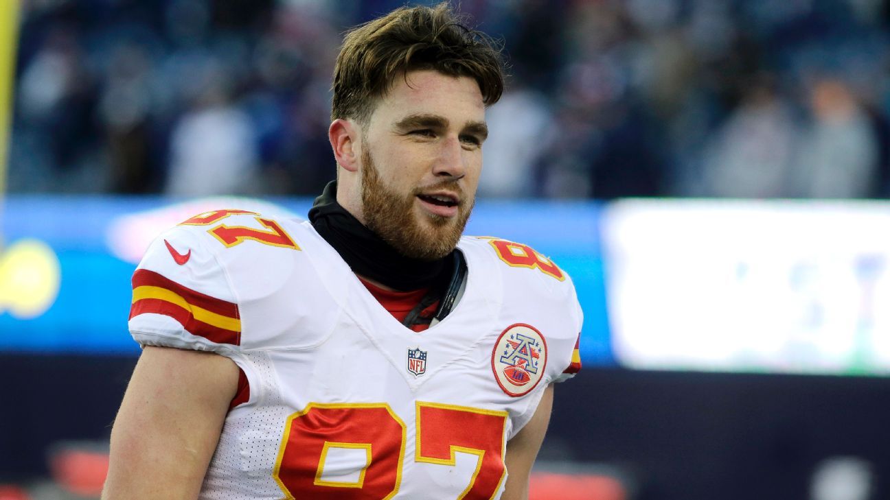Chiefs TE @tkelce pulled up to the AFC Championship in Kanye West