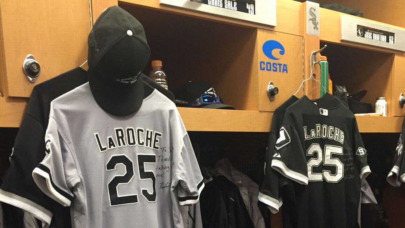 Chris Sale hangs LaRoche jerseys in locker, says team was 'lied to