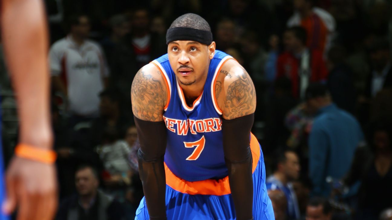 Carmelo Anthony moves to top of NBA's most popular jerseys list