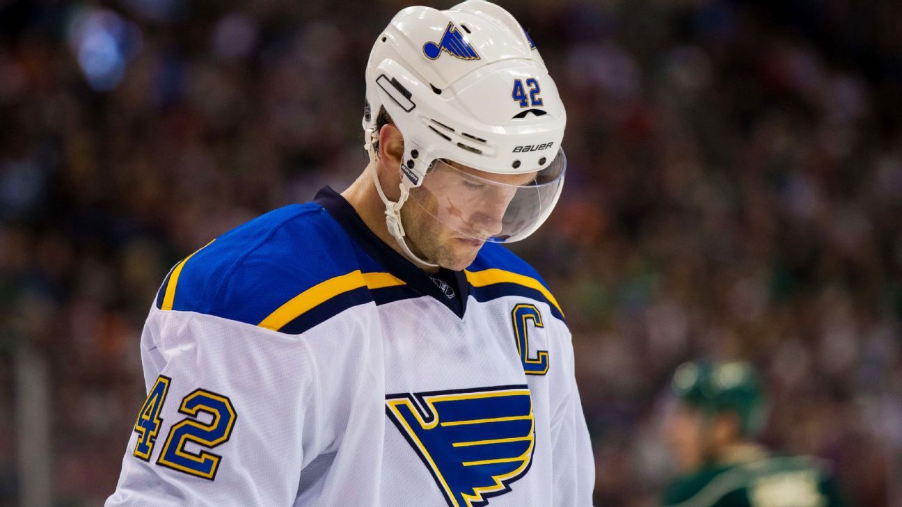 David Backes, Jake Allen to miss remainder of Blues' regular season - ESPN
