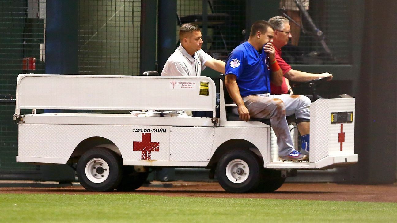 Chicago Cubs' Kyle Schwarber pulled from game after poor defensive play -  ESPN