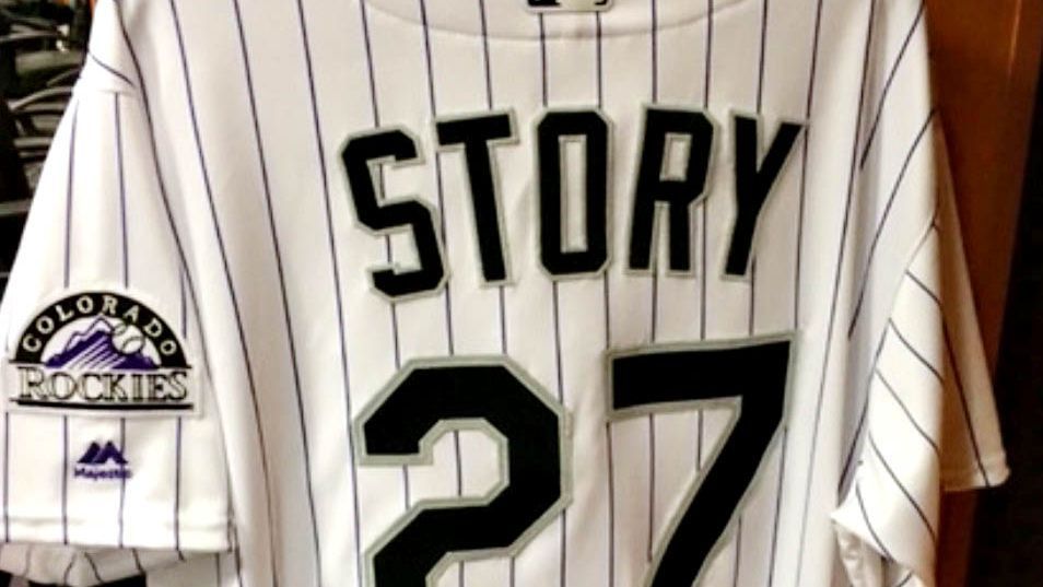 Jersey of Colorado Rockies SS Trevor Story sells for $12K at auction - ESPN