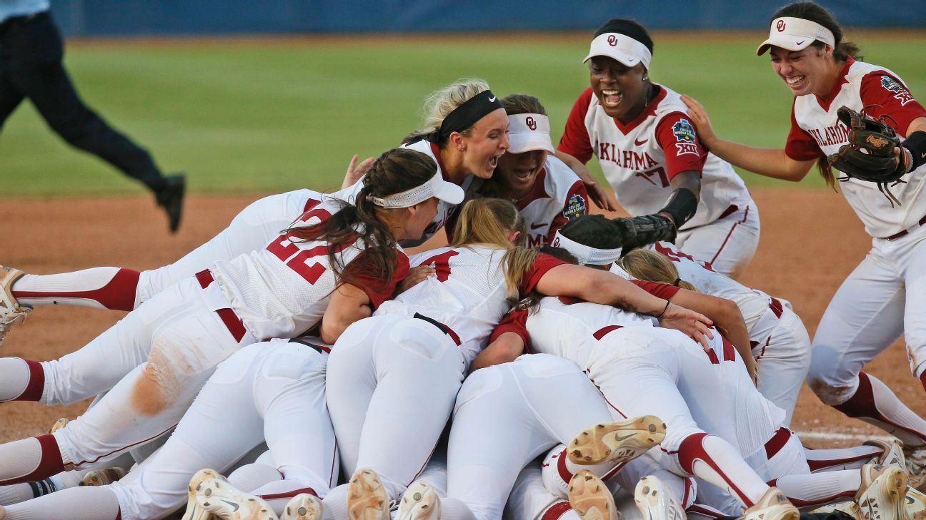 Oklahoma Sooners defeat Auburn Tigers for third national softball title ...