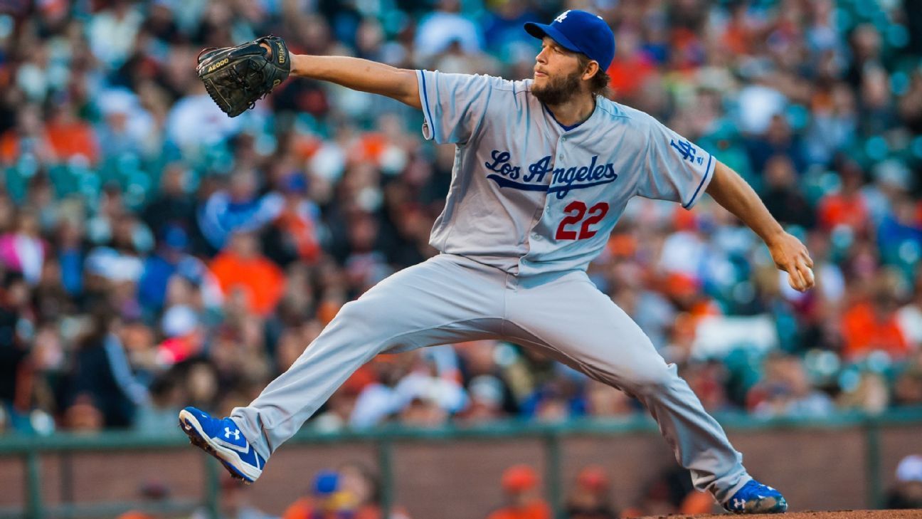 Los Angeles Dodgers' Clayton Kershaw has 13 K's to take out Milwaukee  Brewers - ESPN