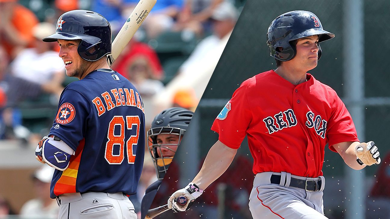 Top 50 MLB prospects Astros' Alex Bregman leaps to midseason No. 1