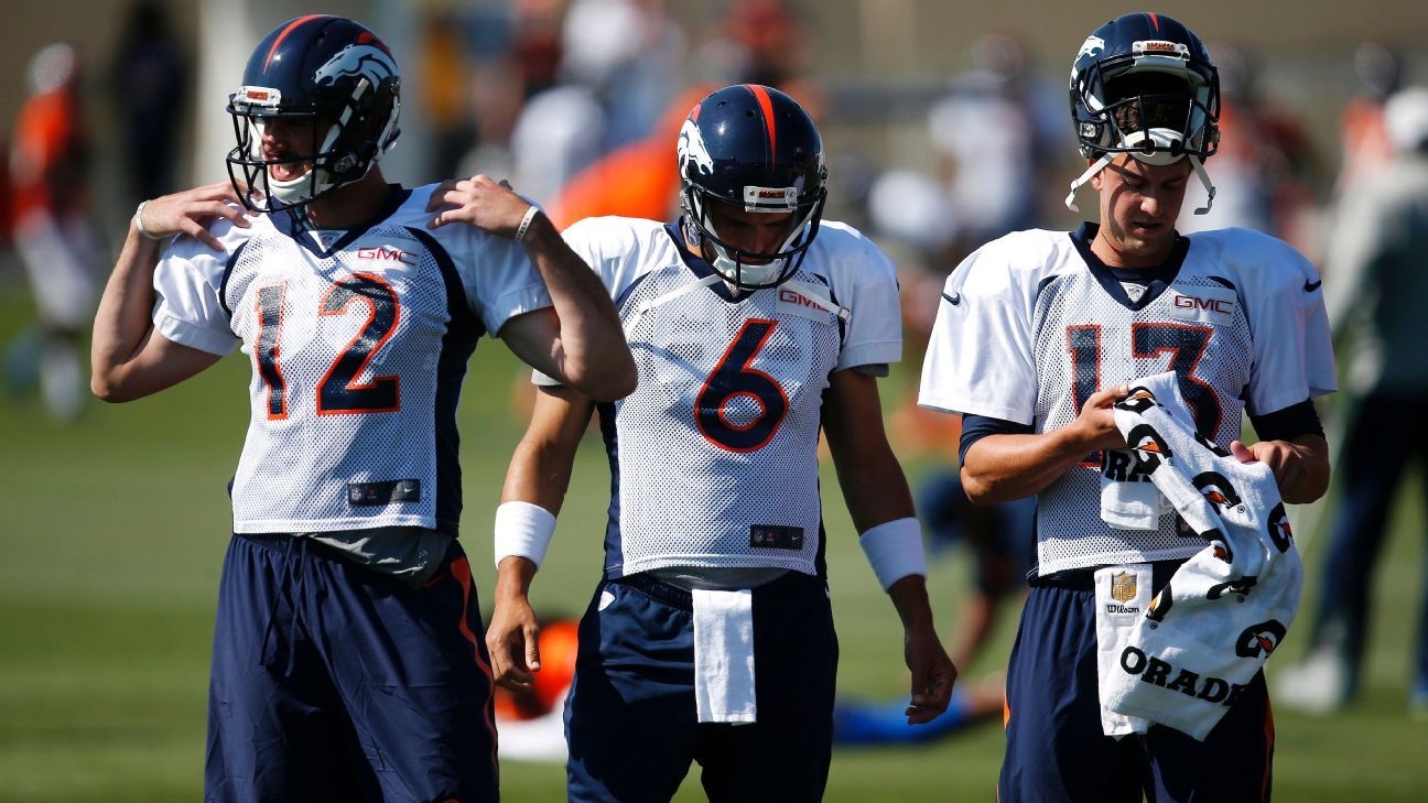 Mark Sanchez, Trevor Siemian, Paxton Lynch start Broncos