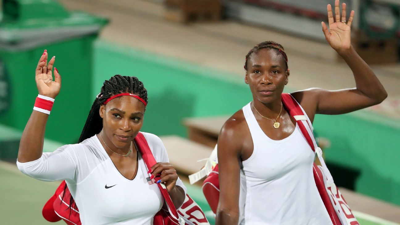 Serena Williams, Venus Williams lose Olympic doubles match for first time -  ESPN, image size:1296x729