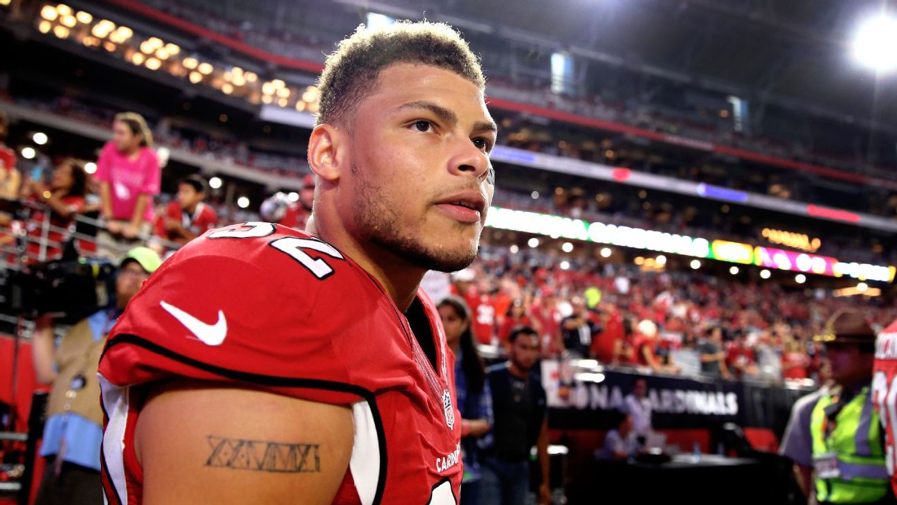 Houston, TX, USA. 25th Oct, 2018. Houston Texans free safety Tyrann Mathieu  (32) celebrates after making a sack during the 4th quarter of a NFL  football game between the Houston Texans and