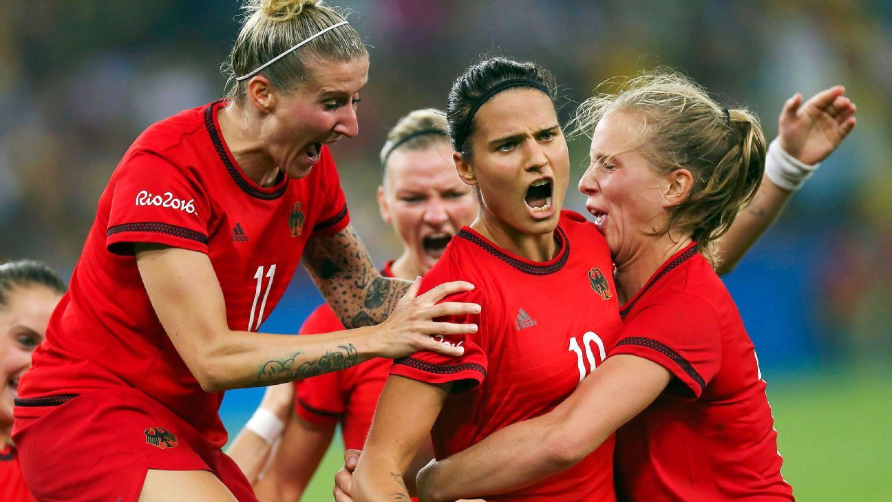 Olympic women's soccer - Germany stop Sweden to win gold medal