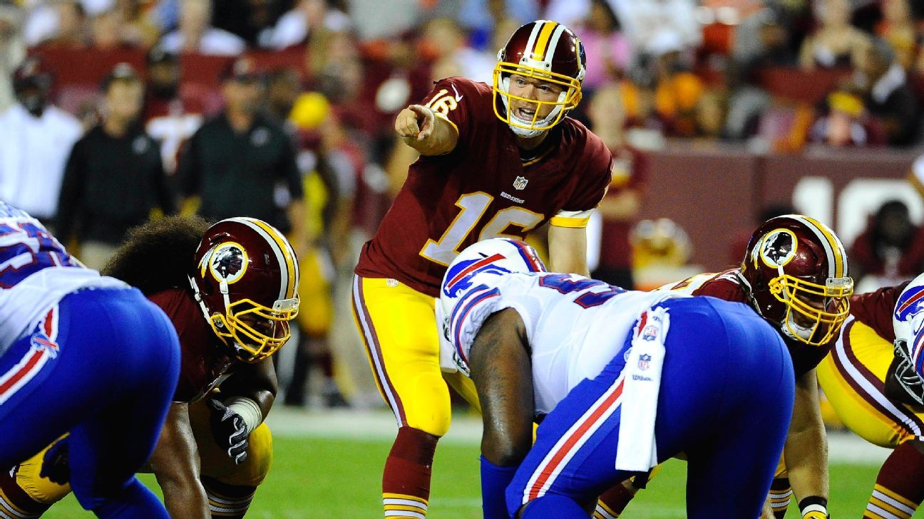 In a pinch, Washington Redskins would use Colt McCoy as a long-snapper -  ESPN - Washington Commanders Blog- ESPN