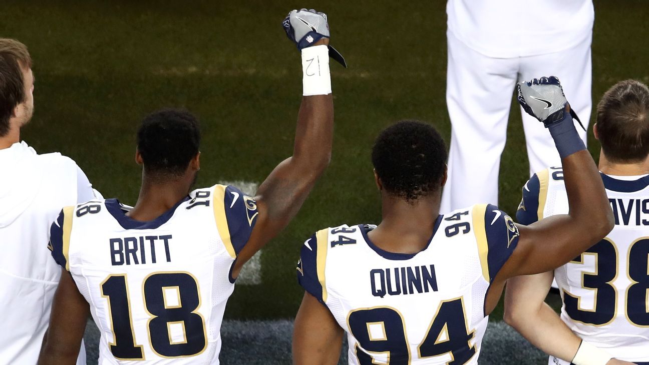 Rams' Jeff Fisher OK with players raising fists during national